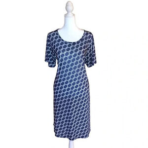 Chic Dress Beautiful Blue & White Size Large